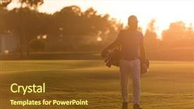  Presentation with middle eastern traditional dishes falafel - Amazing slide set having next hole at golf course backdrop and a  colored foreground