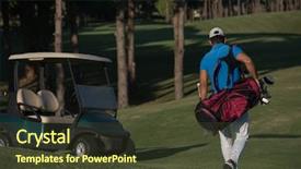  Presentation with middle eastern traditional dishes falafel - Cool new slides with next hole at golf course backdrop and a  colored foreground