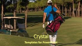  Presentation with middle eastern traditional dishes falafel - Colorful PPT layouts enhanced with next hole at golf course backdrop and a tawny brown colored foreground