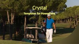  Presentation with middle eastern traditional dishes falafel - Beautiful theme featuring next hole at golf course backdrop and a  colored foreground