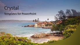  Presentation with black market of sri lanka - Slides featuring next to the bay ideal background and a seafoam green colored foreground