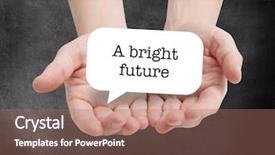  Presentation with next year - Beautiful slides featuring next year plan - brighter future written backdrop and a coral colored foreground