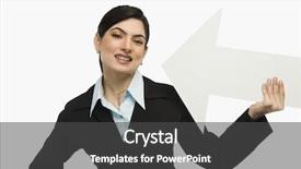  Presentation with america arrow - PPT layouts with next year plan - businesswoman holding an arrow sign background and a  colored foreground