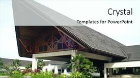  Presentation with resort - Presentation having nexus resort karambunai background and a white colored foreground