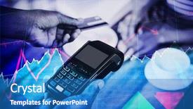  Presentation with nfc technology - Presentation theme having nfc technology on credit card background and a teal colored foreground