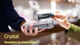  Presentation with nfc - Audience pleasing slide set consisting of nfc technology on credit card backdrop and a tawny brown colored foreground