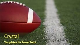  Presentation with american football - Slides having nfl - american collegiate football near background and a tawny brown colored foreground