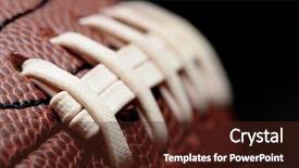  Presentation with american football - Cool new slide set with nfl - american football - macro backdrop and a tawny brown colored foreground