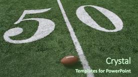  Presentation with american football - Slides consisting of nfl - american football near the fifty background and a tawny brown colored foreground