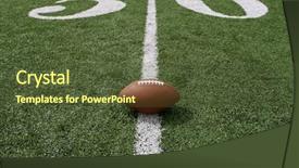  Presentation with american football - Presentation theme consisting of nfl - american football near the fifty background and a tawny brown colored foreground