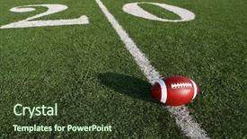  Presentation with american football - Slides featuring nfl - american football near the twenty background and a tawny brown colored foreground