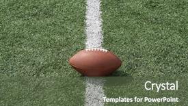  Presentation with grunge american football field - PPT layouts featuring nfl - american football on the line background and a tawny brown colored foreground