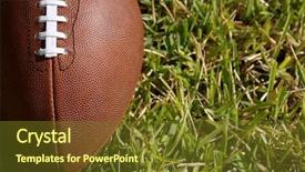  Presentation with american football - Slides having nfl - american football with room background and a tawny brown colored foreground