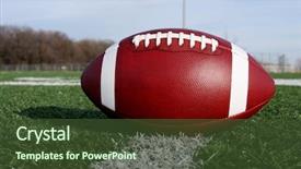  Presentation with football field - Presentation design featuring nfl - close up of an american background and a tawny brown colored foreground