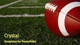  Presentation with american football - Presentation theme with nfl - close up of an american background and a wine colored foreground