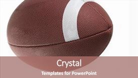 Presentation with american football - Slides featuring nfl - close up of an american background and a coral colored foreground