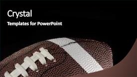  Presentation with brain and football - Amazing theme having nfl - close up of football backdrop and a black colored foreground