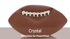  Presentation with american football - PPT layouts consisting of nfl - closeup of an professional american background and a tawny brown colored foreground