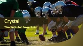  Presentation with ready - Slides with nfl - football players are ready background and a tawny brown colored foreground