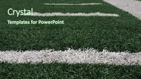  Presentation with football - Presentation having nfl - football yard lines background and a tawny brown colored foreground