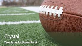  Presentation with cannabis marijuana field - Slide deck consisting of nfl - laces and the field background and a tawny brown colored foreground