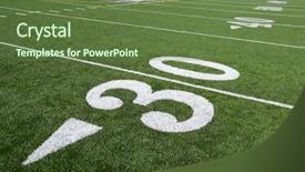  Presentation with astro turf football field - Beautiful presentation theme featuring nfl - new astro turf foot ball backdrop and a tawny brown colored foreground