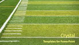  Presentation with astro turf football field - Cool new presentation theme with nfl - new astro turf foot ball backdrop and a tawny brown colored foreground