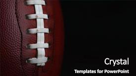  Presentation with professional - Audience pleasing theme consisting of nfl - professional american football laces close backdrop and a black colored foreground