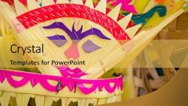  Presentation with ceremony - Amazing presentation theme having ngaben in kute bali indonesia backdrop and a yellow colored foreground