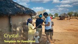  Presentation with ngo - Presentation consisting of ngo-people-teaching-mobile-payments background and a tawny brown colored foreground