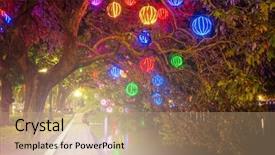  Presentation with vietnam hanoi - Presentation theme with ngoc son temple in hanoi background and a coral colored foreground