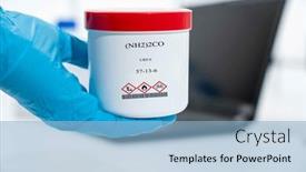  Presentation with substance - Presentation theme enhanced with nh2-2co-urea-cas-57 background and a light blue colored foreground