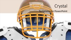  Presentation with football - Slide deck featuring nhl - close up of a old background and a yellow colored foreground