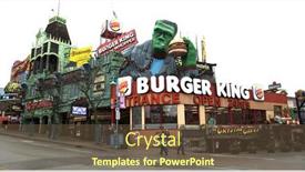  Presentation with falls - Beautiful theme featuring niagara-falls-canada-january-11 backdrop and a tawny brown colored foreground