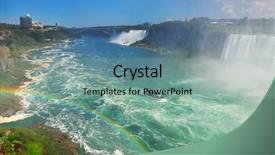  Presentation with overlook - Audience pleasing slide deck consisting of niagara falls overlook with boat backdrop and a  colored foreground