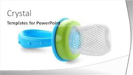  Presentation with baby - Slide set consisting of nibbler-for-baby-on-white background and a white colored foreground