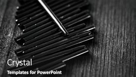  Presentation with primitive drawing - Slides enhanced with nibs-for-drawing-tablet-pen background and a dark gray colored foreground