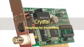  Presentation with network - PPT theme having nic - close-up of network-card background and a  colored foreground