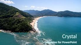  Presentation with aerial - Cool new PPT layouts with nicaragua - aerial view of sao paulo backdrop and a ocean colored foreground