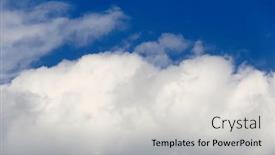  Presentation with blue abstract - Presentation having nice-abstract-summer-clouds background and a light gray colored foreground