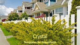  Presentation with america canada - Colorful PPT layouts enhanced with nice and comfortable neighborhood some backdrop and a tawny brown colored foreground