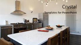  Presentation with welcome to apartment - Colorful presentation theme enhanced with notebook with colored pencils and autumn leaves on a wooden surface backdrop and a white colored foreground