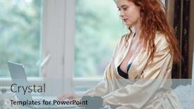  Presentation with epidemic - Presentation design having nice-beautiful-lady-work background and a light blue colored foreground