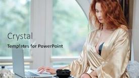  Presentation with epidemic - Presentation featuring nice-beautiful-lady-work background and a lemonade colored foreground