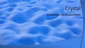  Presentation with blue abstract - Theme consisting of nice blue snow surface - abstract background and a light blue colored foreground