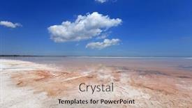  Presentation with salt - Presentation theme having nice-cloud-over-salt-sea background and a soft green colored foreground