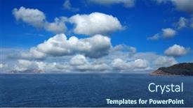  Presentation with coastal - PPT theme featuring nice-coastal-view background and a ocean colored foreground