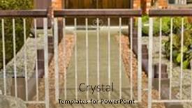  Presentation with vancouver - Slide set consisting of nice-entrance-of-a-house background and a coral colored foreground