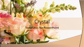  Presentation with flowers - PPT theme having nice flowers background and a yellow colored foreground