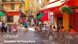  Presentation with million people - Colorful slide set enhanced with nice-france-august-23-2014 backdrop and a violet colored foreground